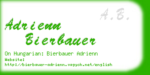 adrienn bierbauer business card